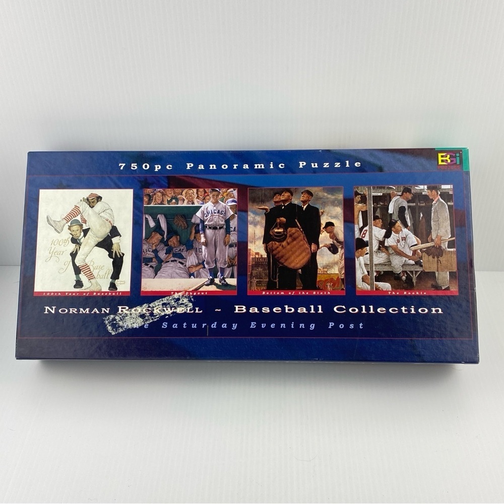 Panoramic Puzzle Norman Rockwell Baseball Jigsaw Puzzle 765 pieces